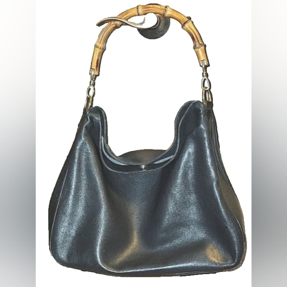 Authentic GUCCI Leather Bamboo Bag